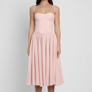 Maya | Structured Bustier Midi Dress