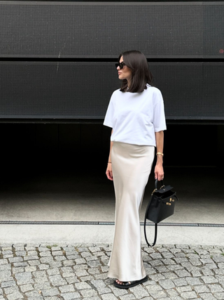 Lana | Sleek Satin Maxi Skirt