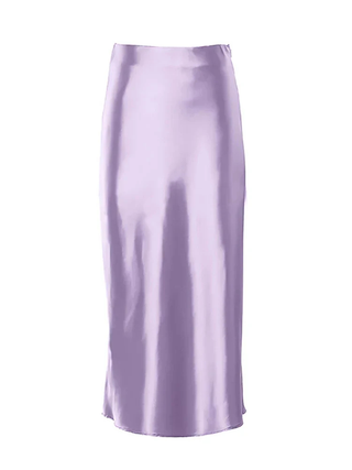 Ivy | Sleek Satin Midi Skirt