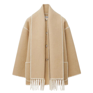 Noor | Drape-Front Scarf Jacket