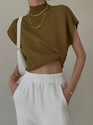 Elara | Soft Ribbed Knit Vest