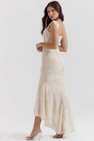 Francesca | Elegant Cinched Maxi Dress