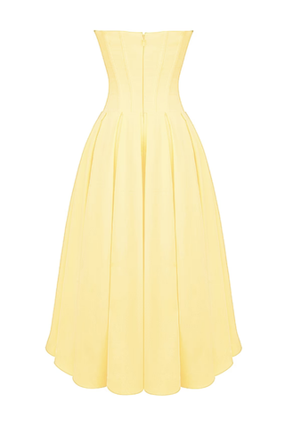 Tess | Structured Corset Midi Dress