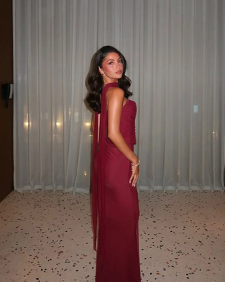 Sabriel | Sleek Strapless Bodycon Maxi Dress
