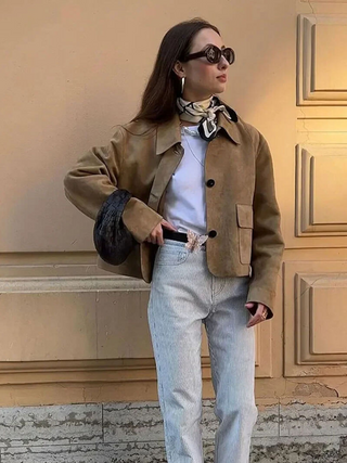Selene | Soft Suede Jacket