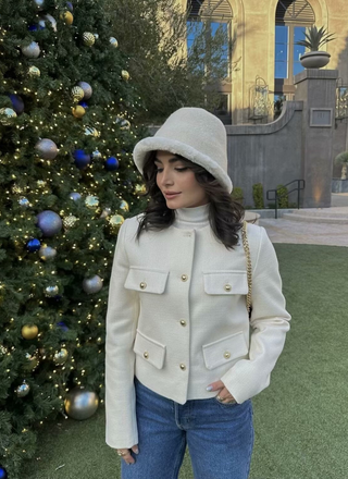Nina | Luxe Vintage Cropped Jacket