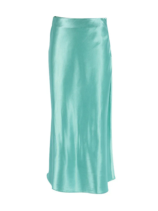 Ivy | Sleek Satin Midi Skirt