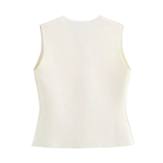 Seren | Textured Tricot Knit Waistcoat